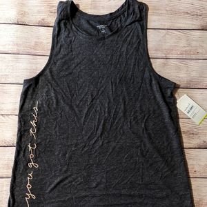 Old Navy Active Women's Graphic Tank, Charcoal "You Got This"